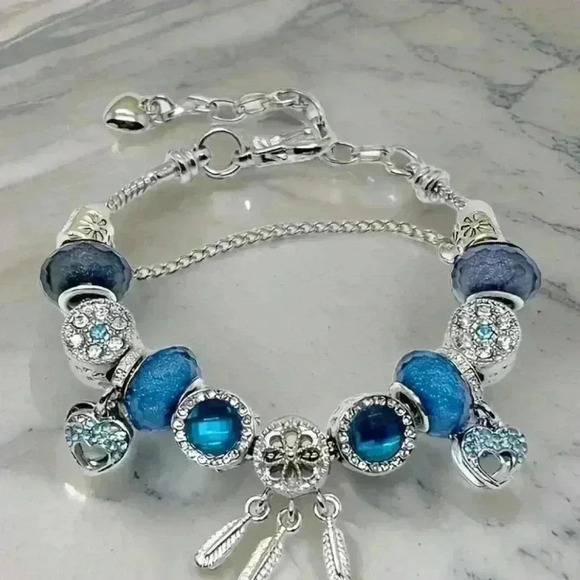 Blue Dreamcatcher Charm Bracelet - Picture 3 of 5